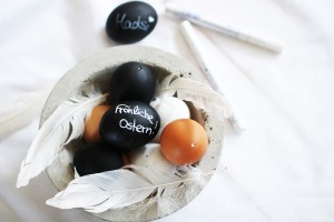 Eier bemalen Tafellack